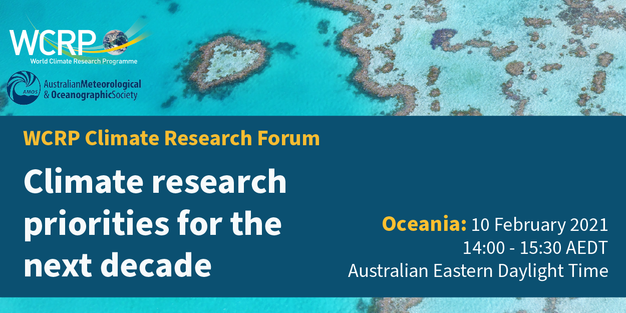 WCRP Climate Research Forum - Oceania