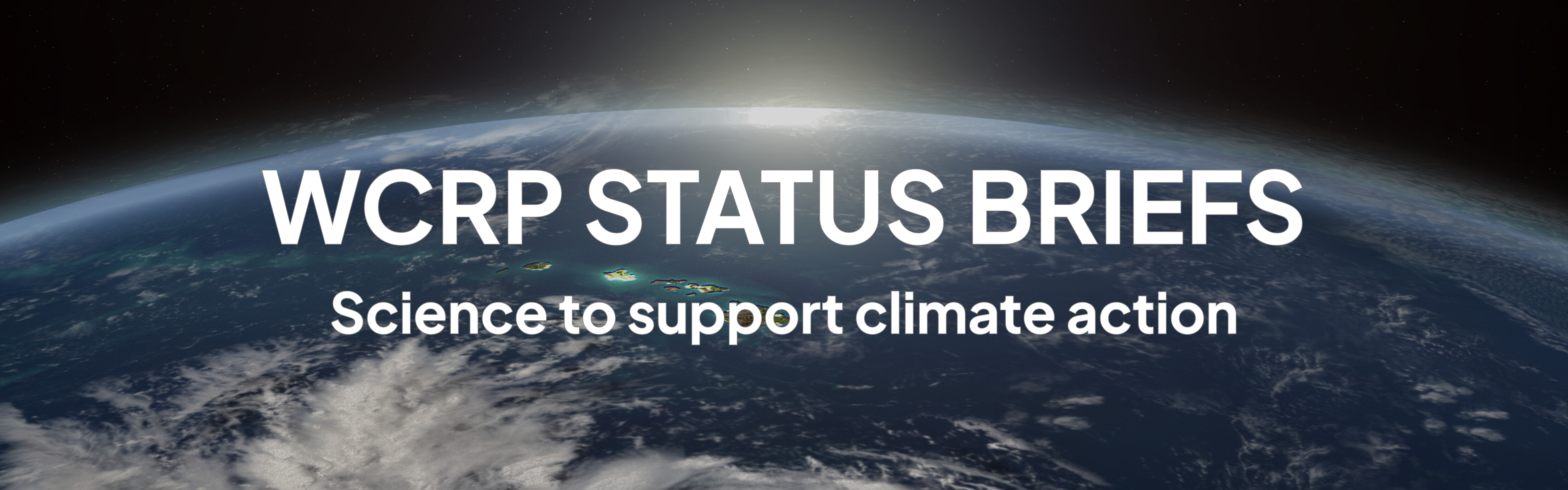 WCRP STATUS BRIEFS 1