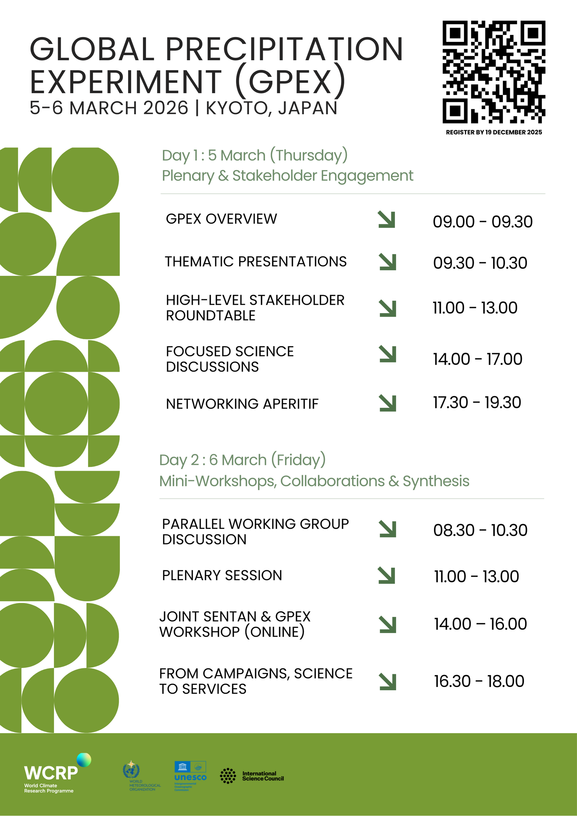 GPEX Workshop 2026 - Agenda