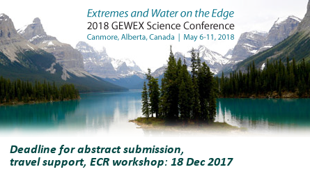 8th GEWEX science conference flyer 2018