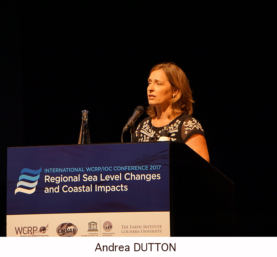 Day 1 of the Regional Sea Level Changes and Coastal Impacts Conference - Andrea Dutton