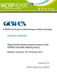 GEWEX 27th Session of the Scientific Steering Group 2015