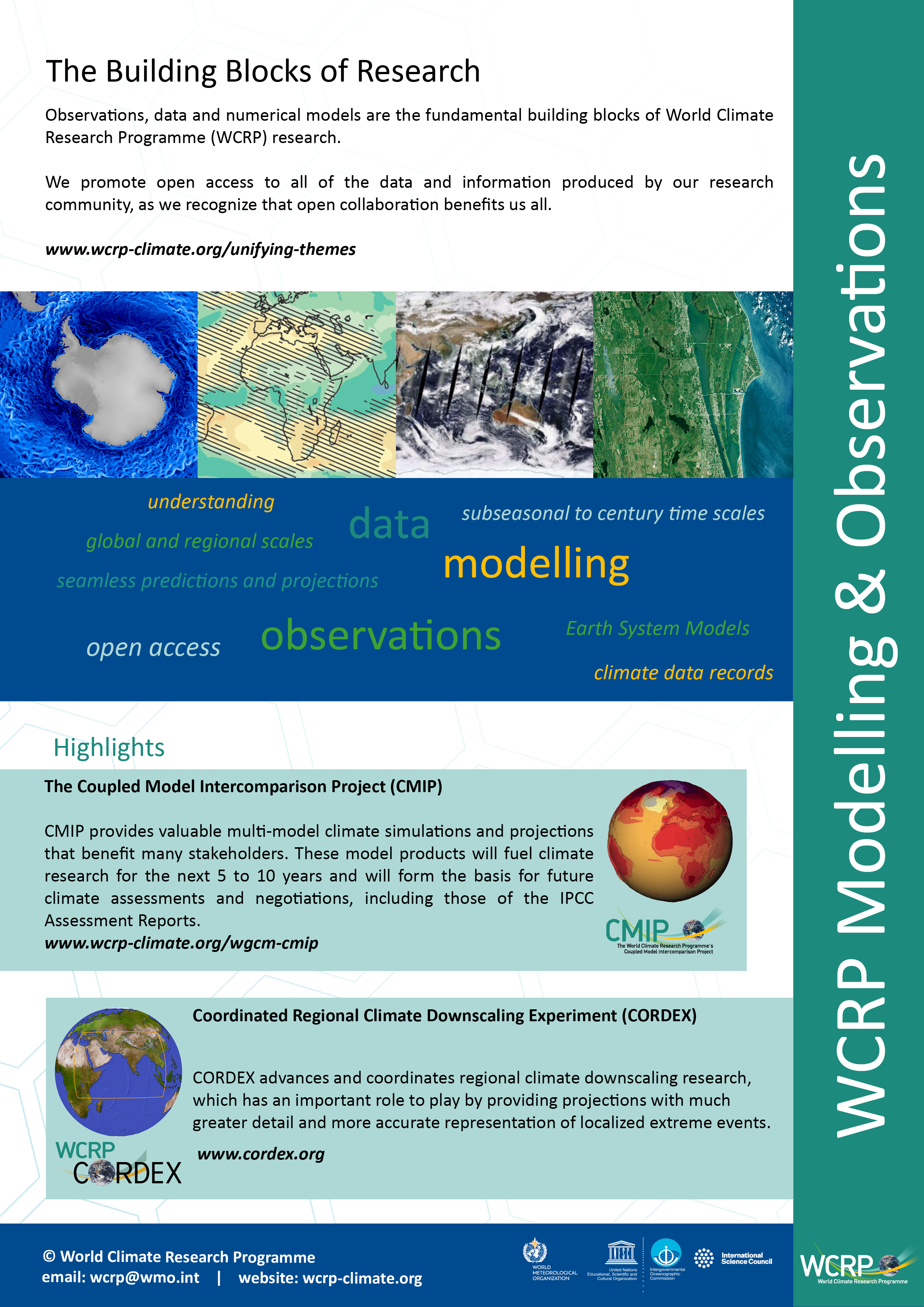 WCRP Modelling and Observations